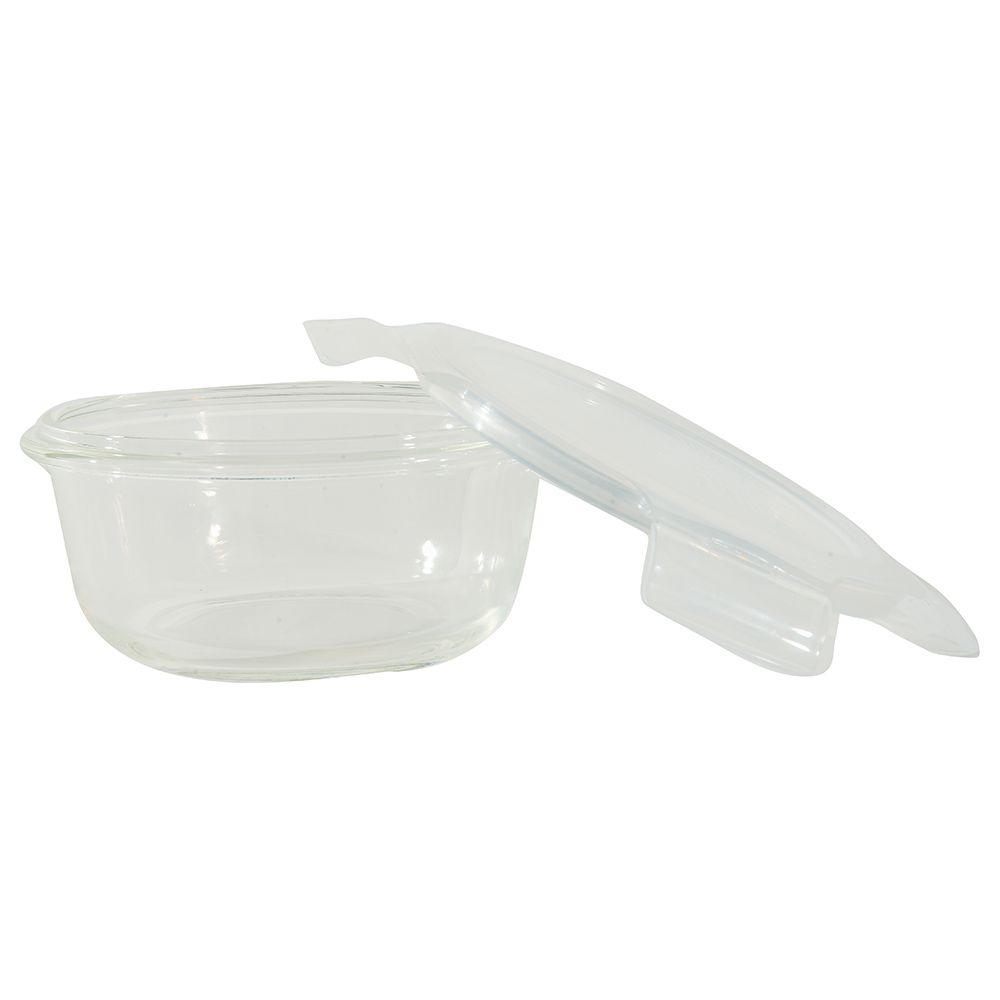 LocknLock - Oven Glass Round w/ Lid - 400ml - Clear