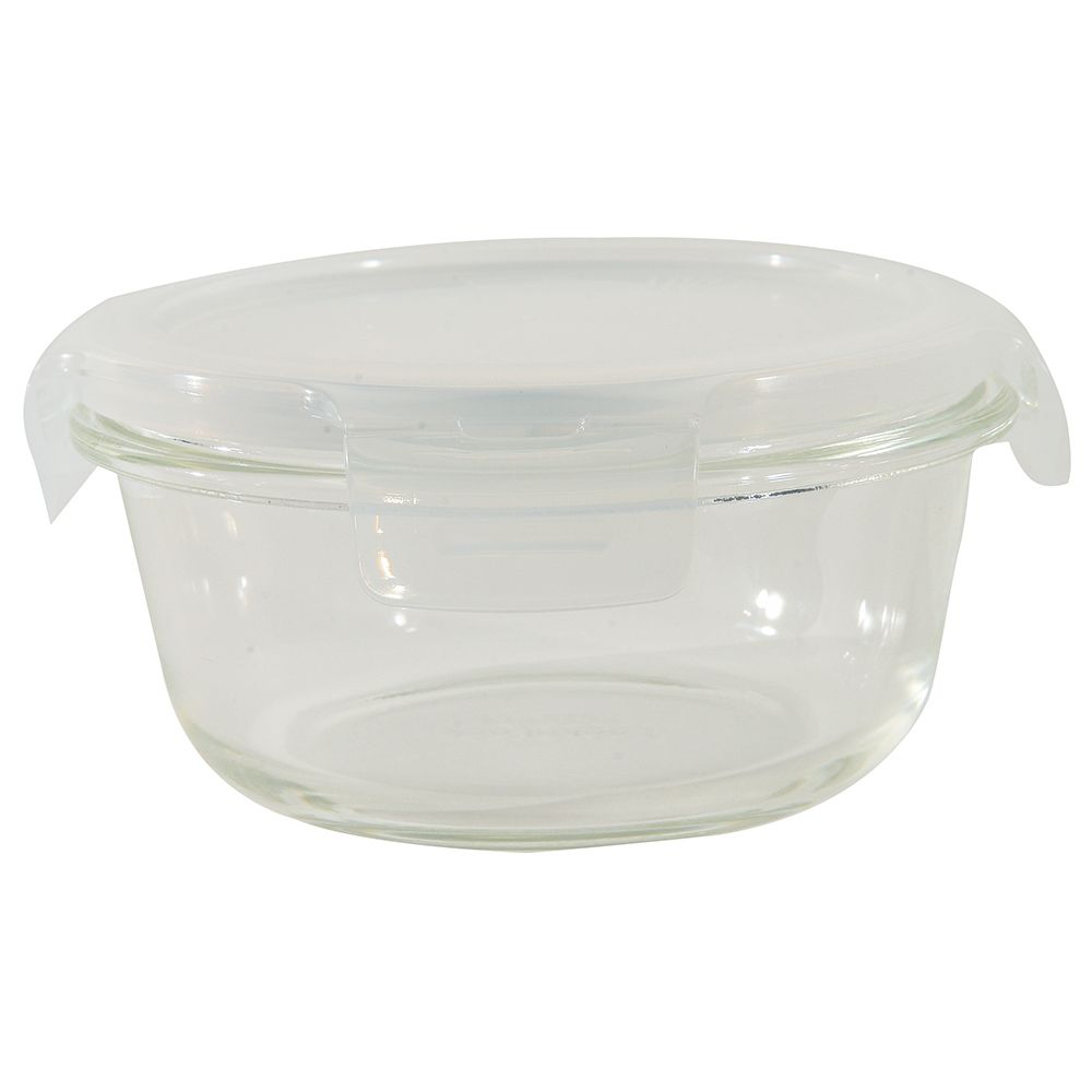 LocknLock - Oven Glass Round w/ Lid - 400ml - Clear