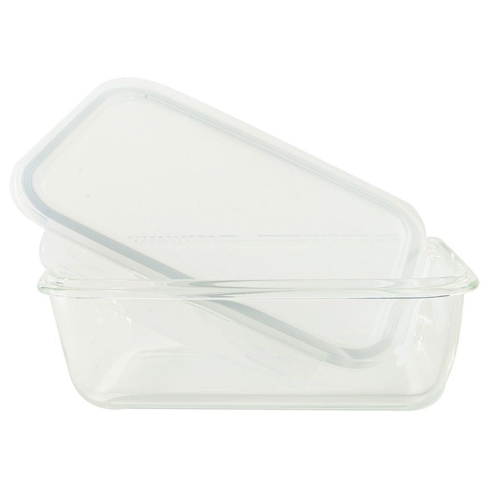 LocknLock - Oven Glass Rectangle w/ Lid - 1.35L - Clear