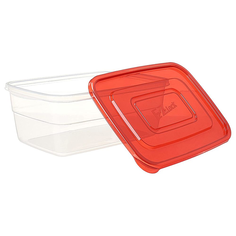 LocknLock - Ezlock Rectangle Container 2.7L - Red - 2pcs