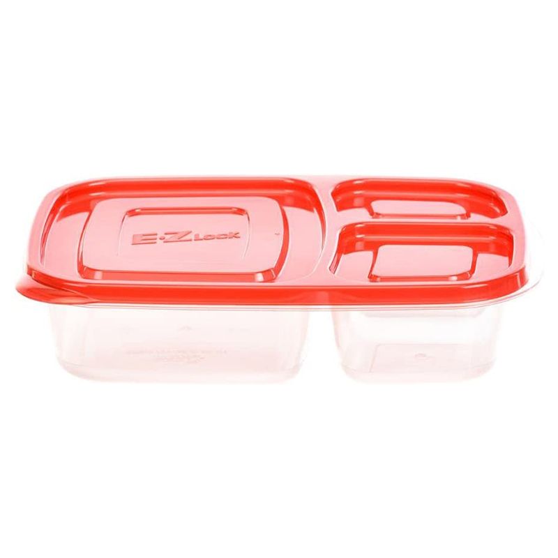 LocknLock - Ezlock Rectangle Container 965ml - Red - 2pcs