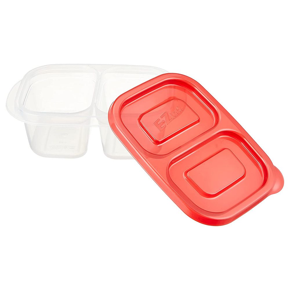 LocknLock - Ezlock Rectangle Container 260ml - Red - 2pcs