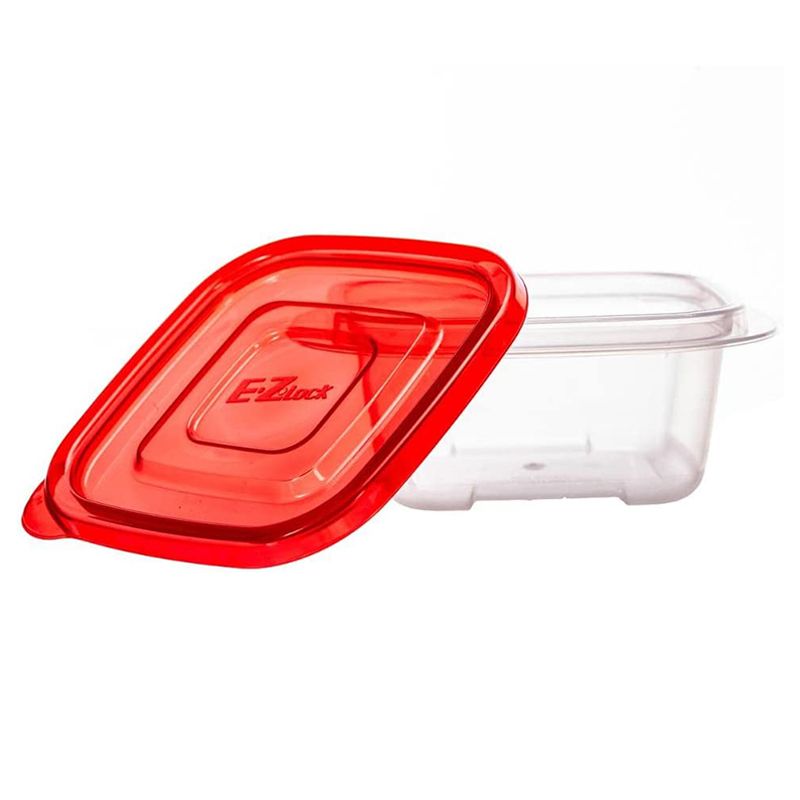 LocknLock - Ezlock Square Container 250ml - Red - 3pcs