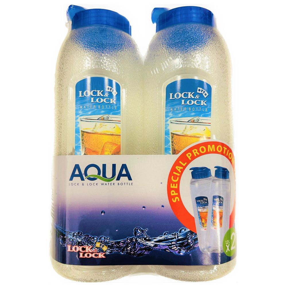 Lock&Lock - Aqua Water Bottle 1.2L - Pack of 2