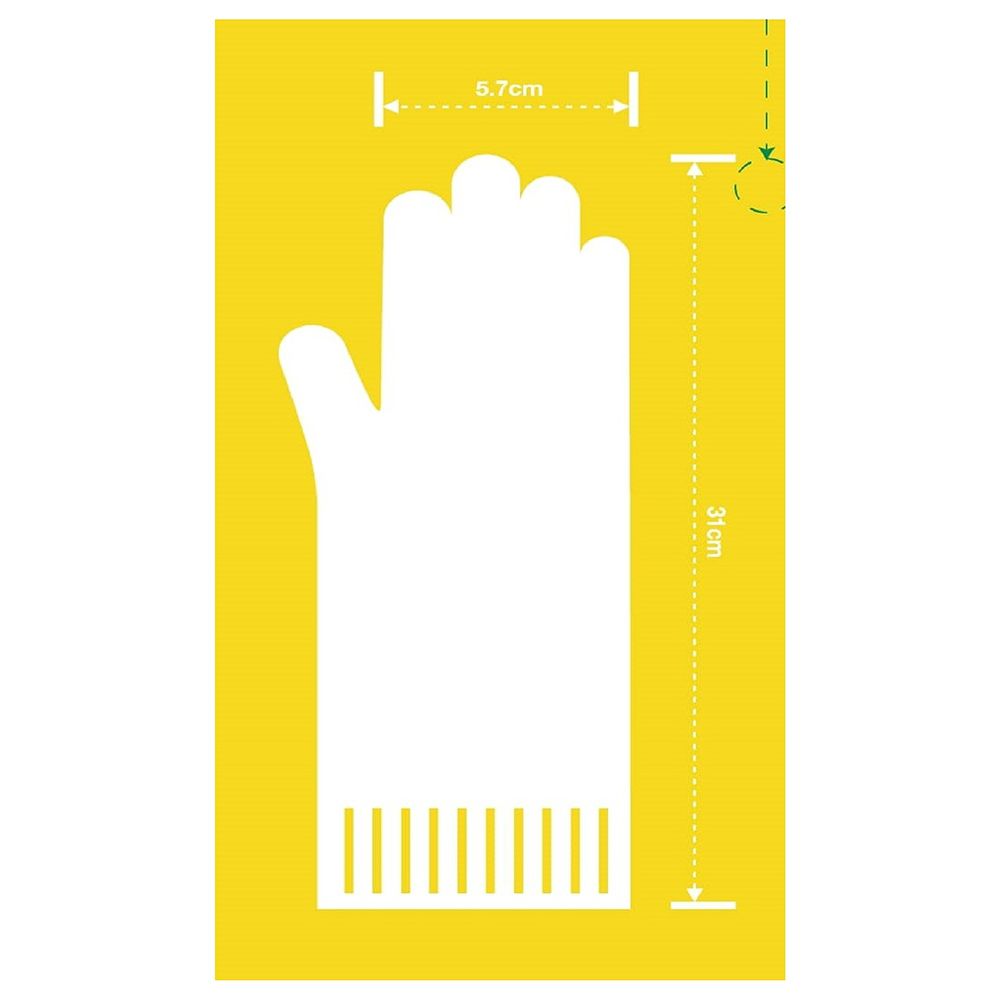 Lock&Lock - Rubber Gloves 31cm - Small - Yellow