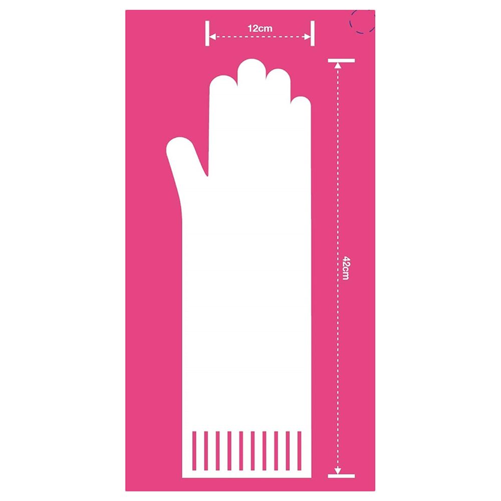 Lock&Lock - Rubber Gloves 42cm - XL - Pink