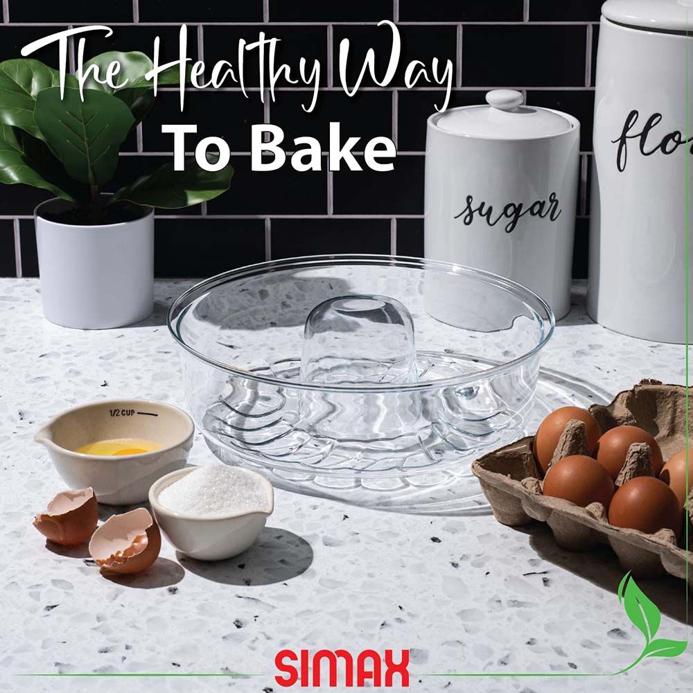 Simax - Baking Dish Crown Cake - 2L - Clear