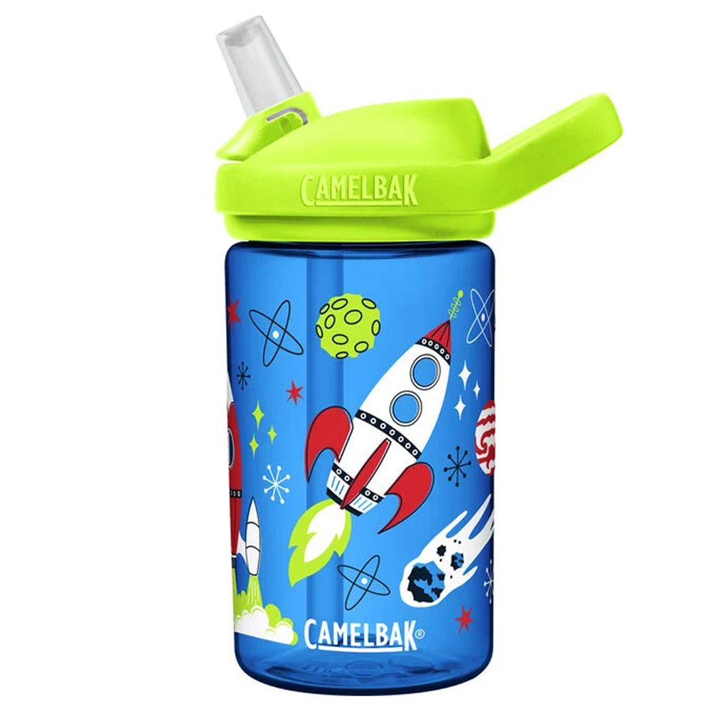 CamelBak - Eddy+ Kids Straw Water Bottle - Retro Rockets - 400ml