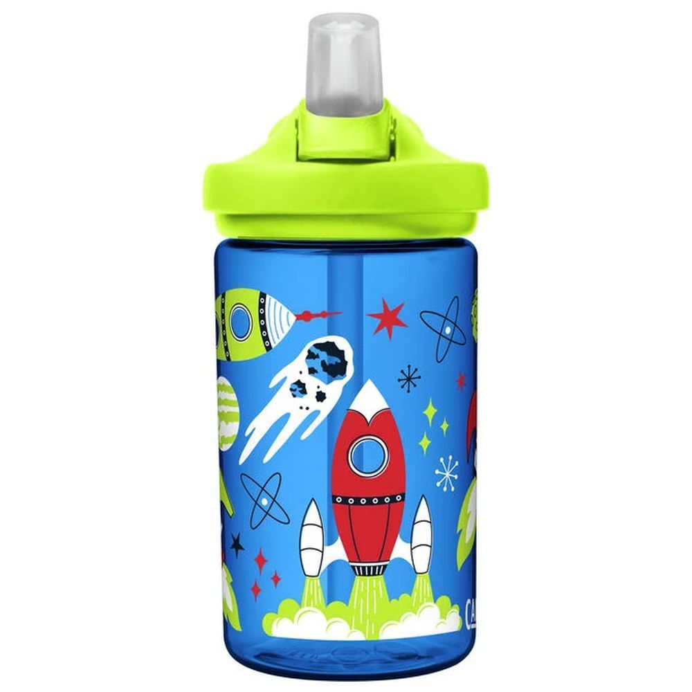 CamelBak - Eddy+ Kids Straw Water Bottle - Retro Rockets - 400ml