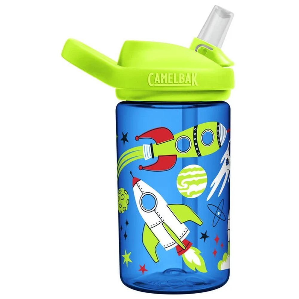 CamelBak - Eddy+ Kids Straw Water Bottle - Retro Rockets - 400ml