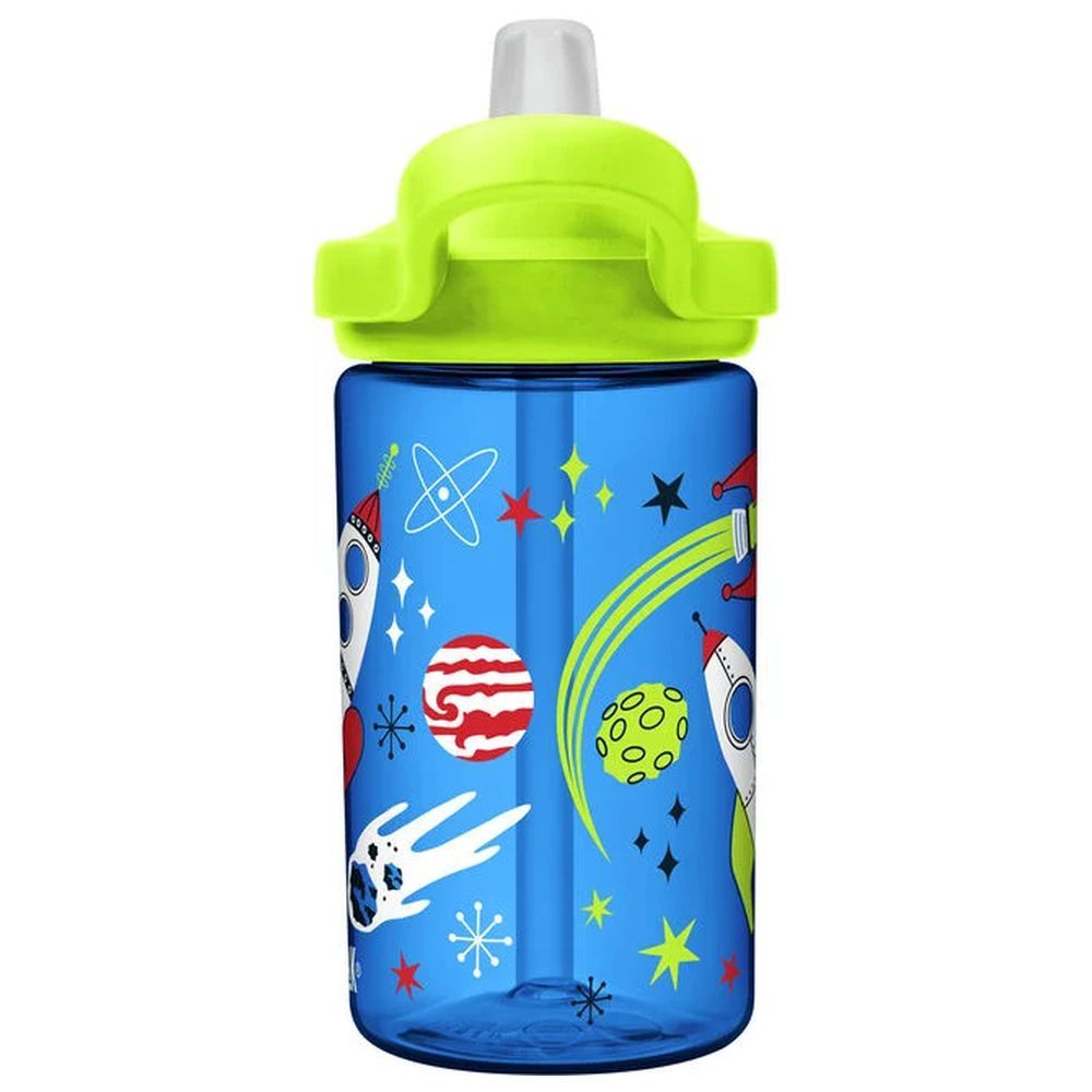 CamelBak - Eddy+ Kids Straw Water Bottle - Retro Rockets - 400ml