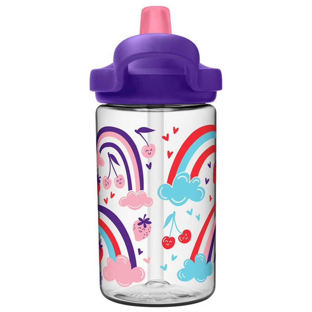 CamelBak - Eddy+ Kids Straw Water Bottle - Berry Rainbow - 400ml