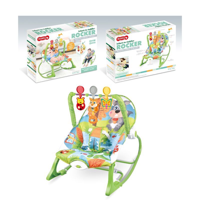 Factory Price Infant-Toddler I-Baby Rocker/Bouncer - Green 