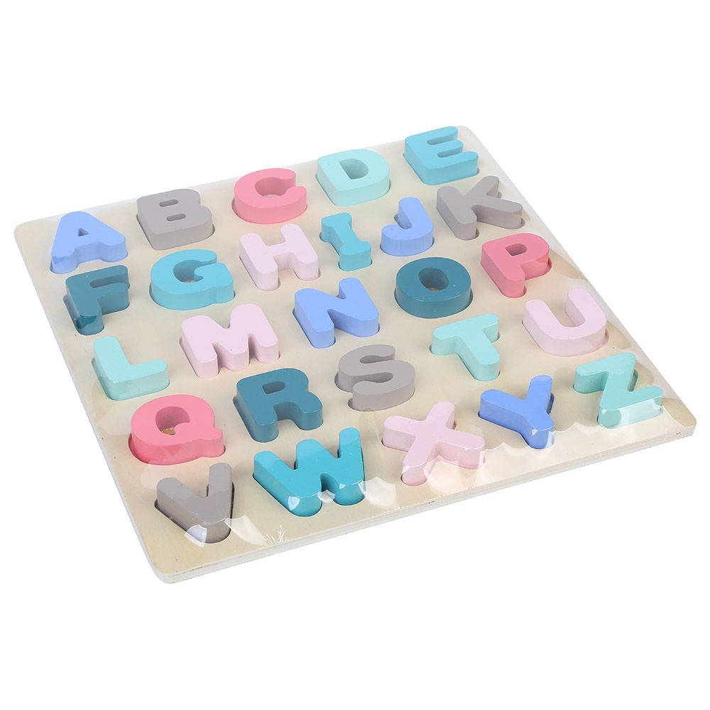 Factory Price - Turquoise Wooden ABC Puzzle Alphabets - 26pc