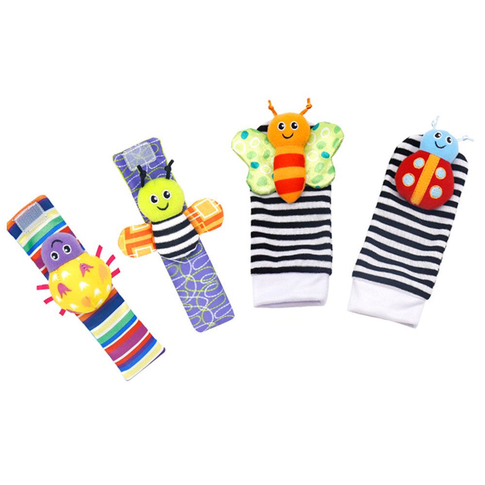 Factory Price - Wrist Rattle & Socks/Foot Finder - Animal D