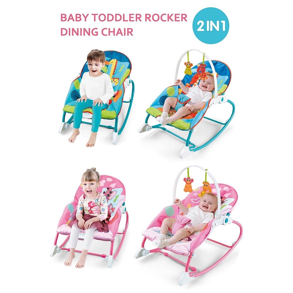 Factory Price - Infant To Toddler Rocker Dining Chair - Pink