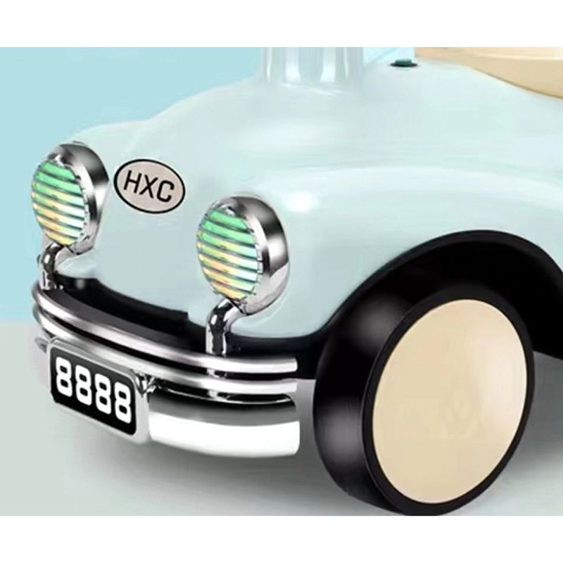 Factory Price - Kiara Kids Balancing Ride On Vintage Car - Blue/Black