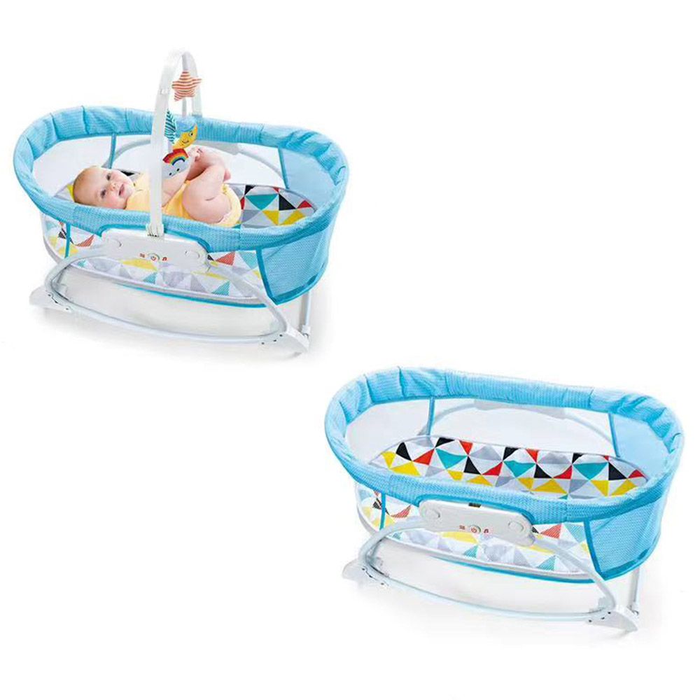 Factory Price - Portable Swing Baby Rocker Bassinet - Blue