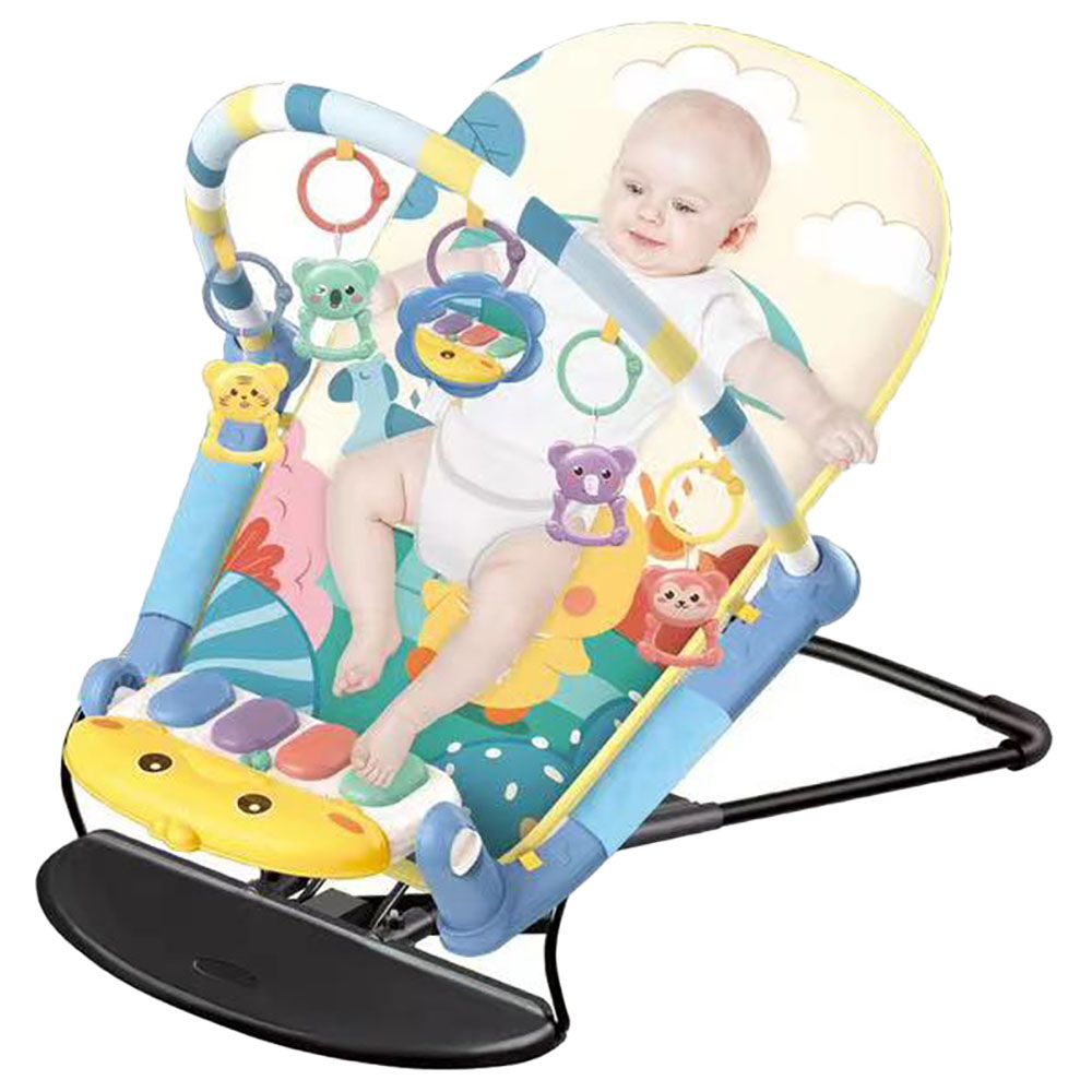 Factory Price - 2-In-1 Baby Play Mat Gym w/ Adjustable Cradle - A