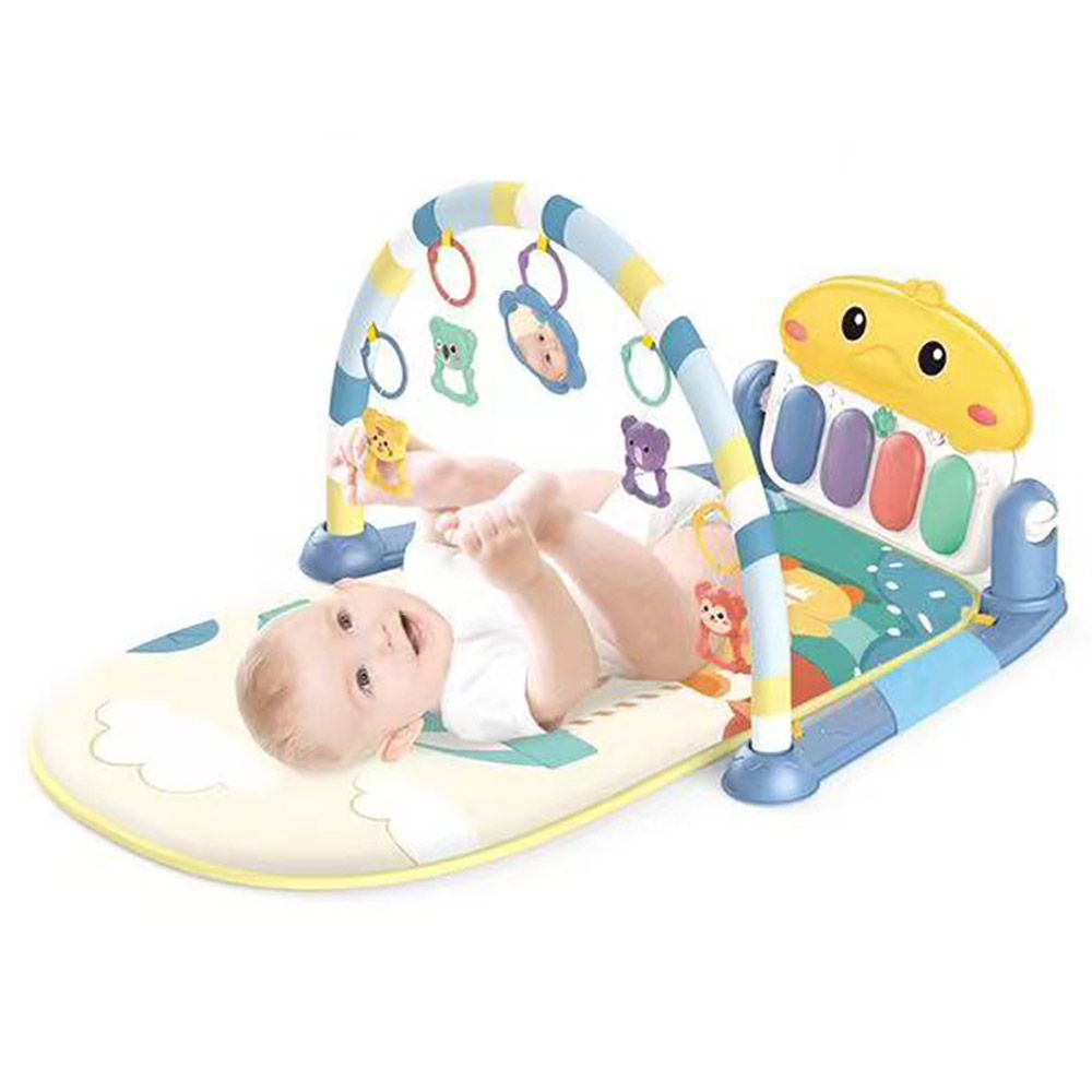 Factory Price - 2-In-1 Baby Play Mat Gym w/ Adjustable Cradle - A