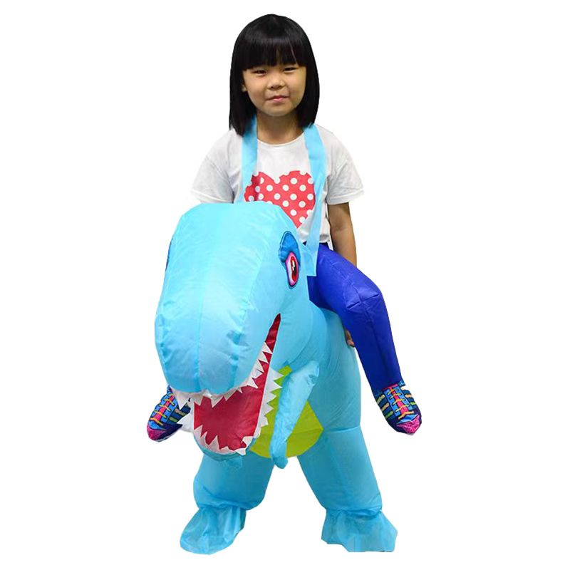 Factory Price - Andrew Inflatable Dinosaur Costume For Kids - Blue