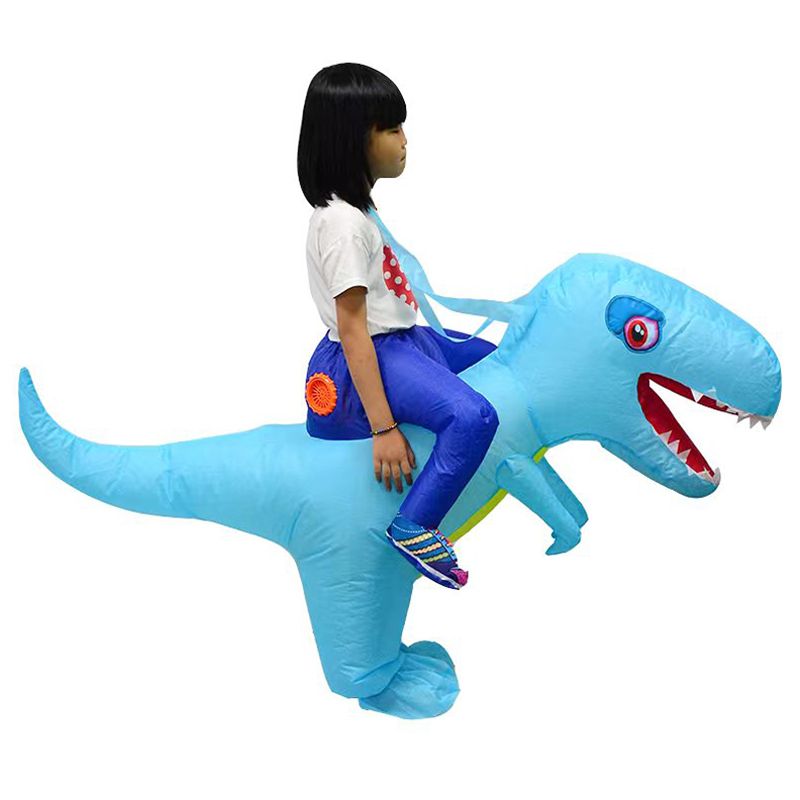 Factory Price - Andrew Inflatable Dinosaur Costume For Kids - Blue