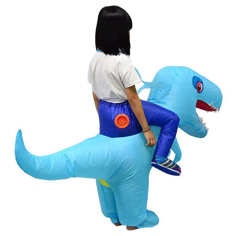 Factory Price - Andrew Inflatable Dinosaur Costume For Kids - Blue