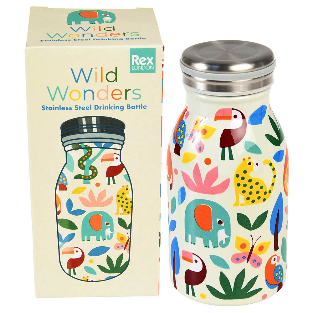 Rex London - Stainless Steel Bottle - Wild Wonders - 250ml