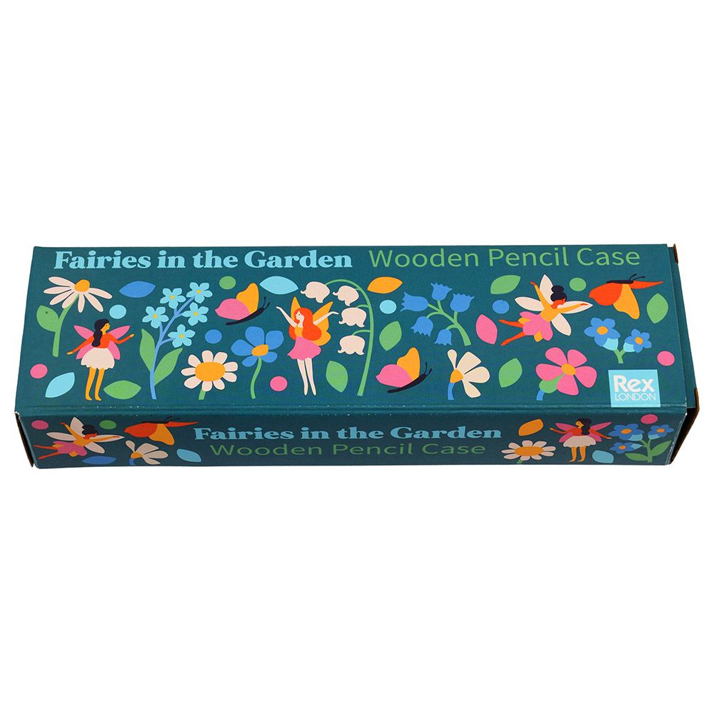 Rex London - Wooden Pencil Case - Fairies In The Garden