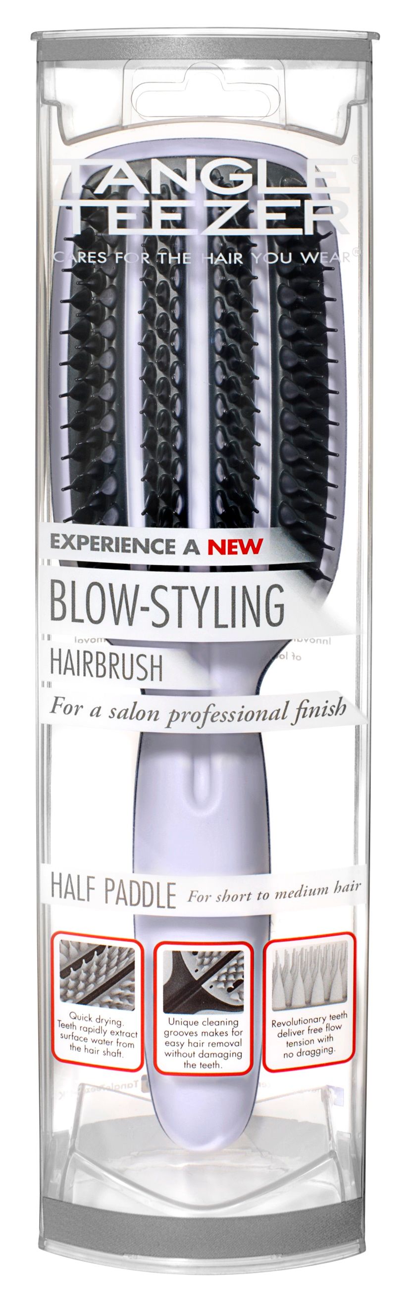 Tangle Teezer - Blow Styling Half Paddle Purple