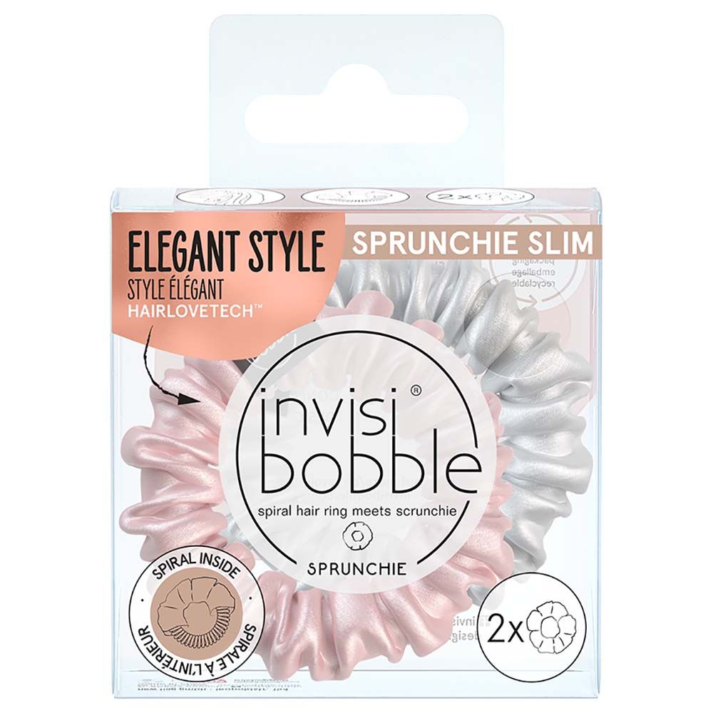 Invisibobble - Sprunchie Slim Bella Chrome Pack Of 2