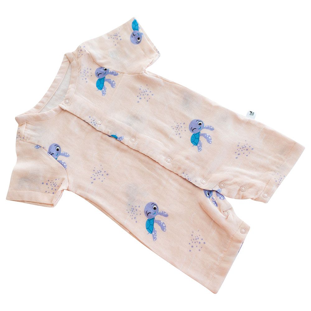 Tickle Tickle - Toby Turtle Organic Muslin Romper