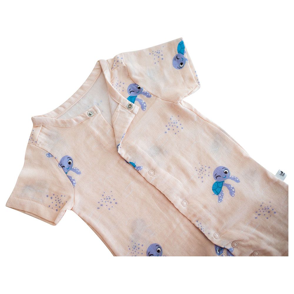 Tickle Tickle - Toby Turtle Organic Muslin Romper