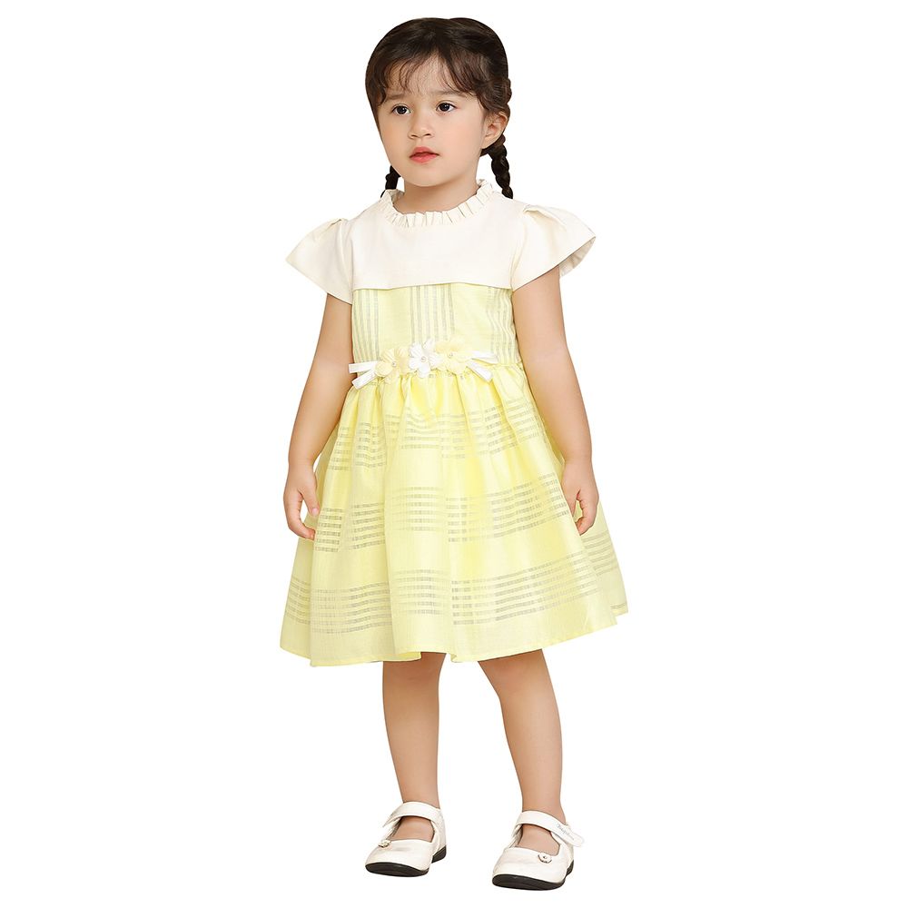 Smart Baby - Baby Girl Party Dress - Lemon