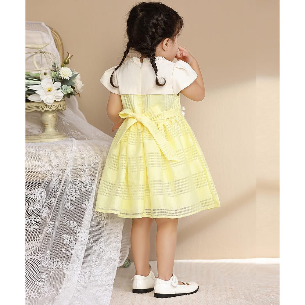 Smart Baby - Baby Girl Party Dress - Lemon