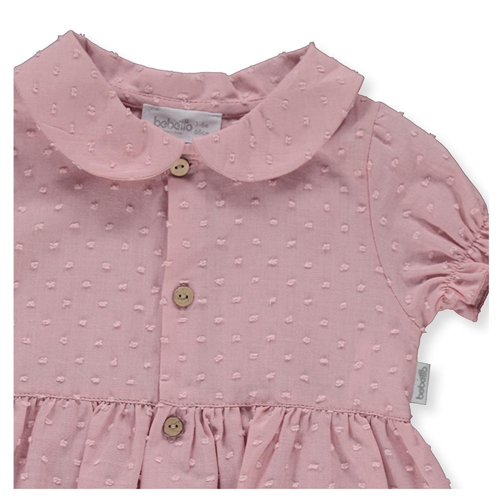 Bebetto - Baby Girl Dress & Panty - Mauve Pink