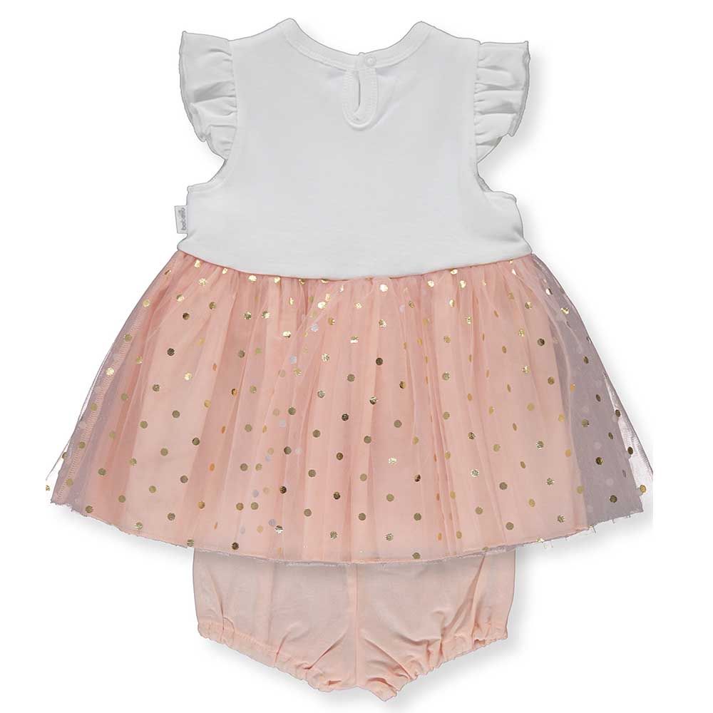 Bebetto - Baby Girl Tulle Dress - Peach