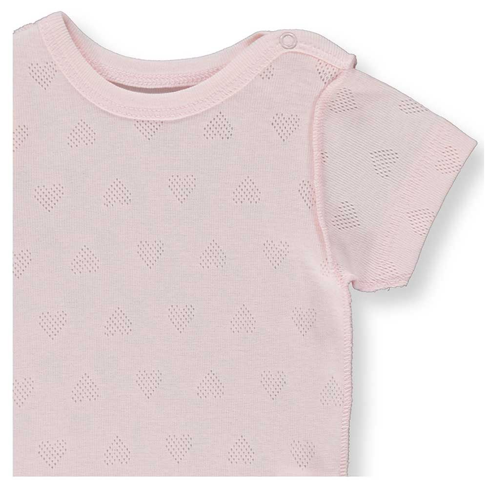 Bebetto - Baby Girl Short Sleeves Bodysuit - Light Pink