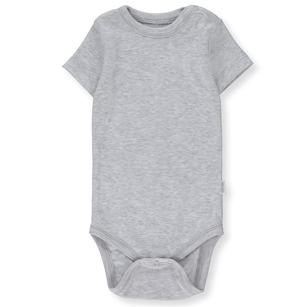 Bebetto - Baby Boy Shorts Sleeve Bodysuit - Grey