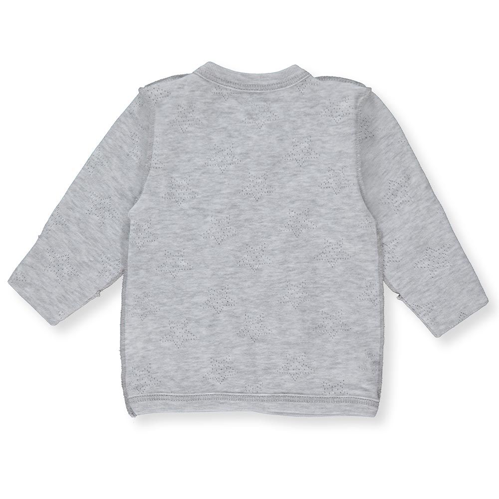 Bebetto - Baby Boy Front Open T-Shirt - Grey