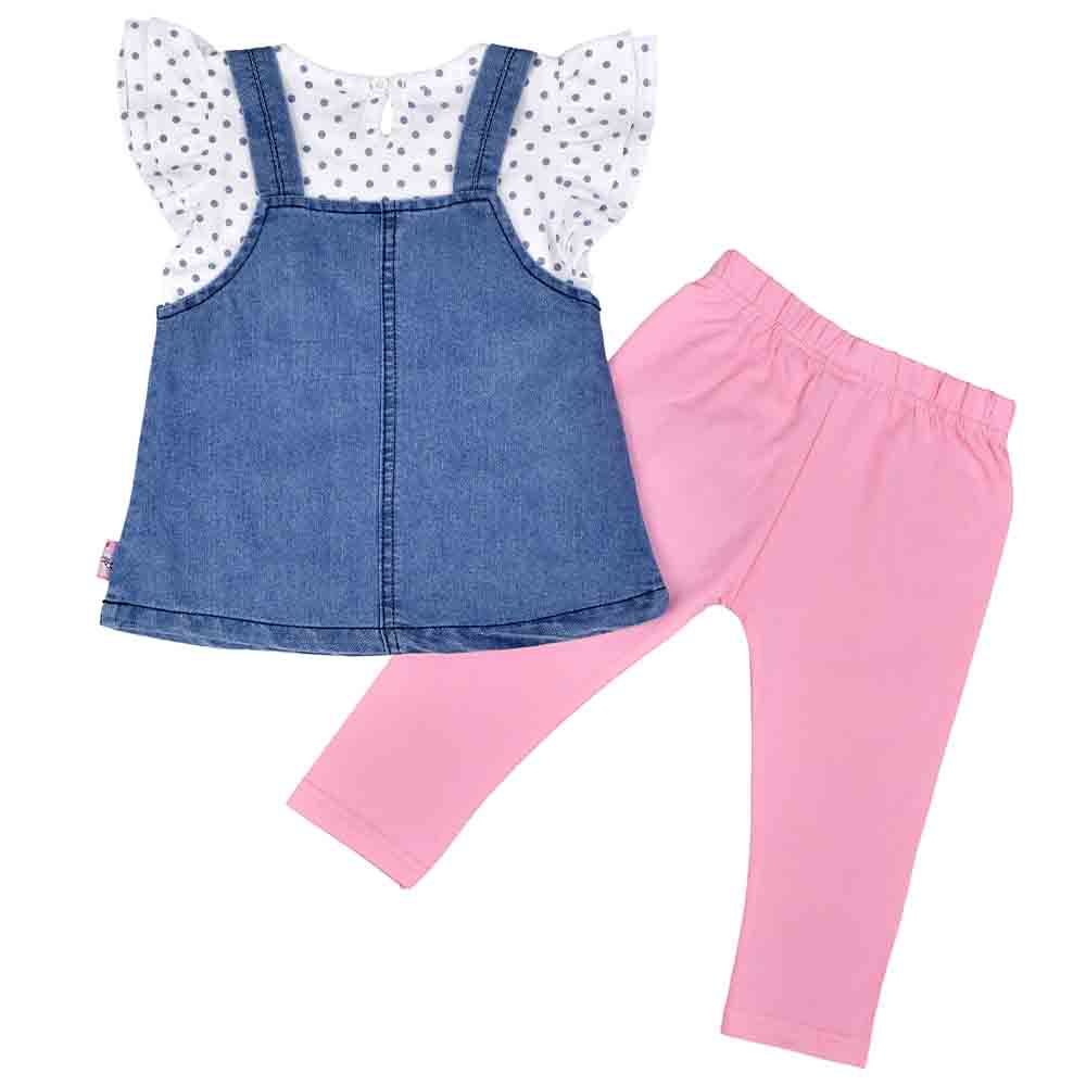 Smart Baby - 2pc-Set - Baby Girls Top & Leggings - White