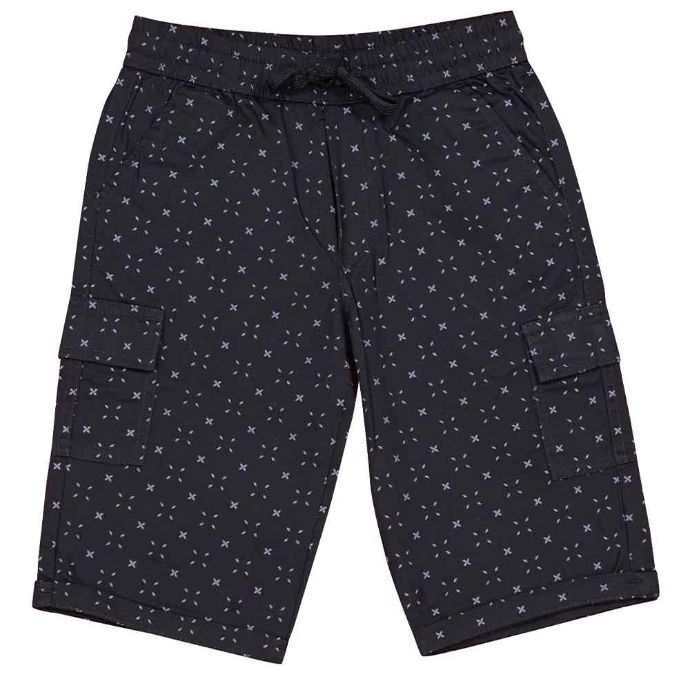 Nexgen Junior - Boys Cargo Jamaican Shorts - Black