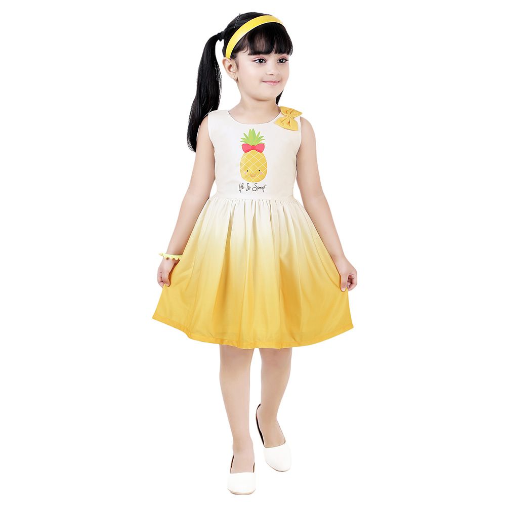 Smart Baby - Baby Girl Dress - Yellow