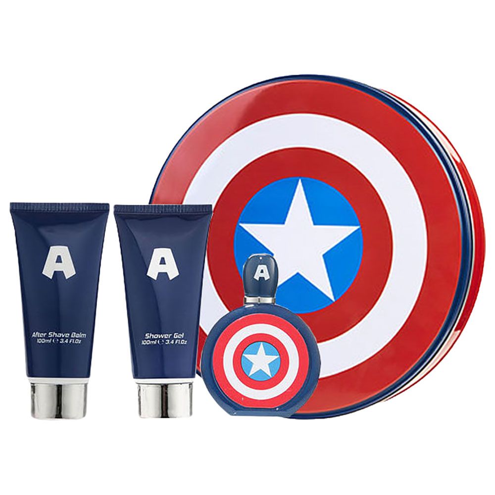 Marvel - Captain America Giftset For Teenage Boys 3pcs