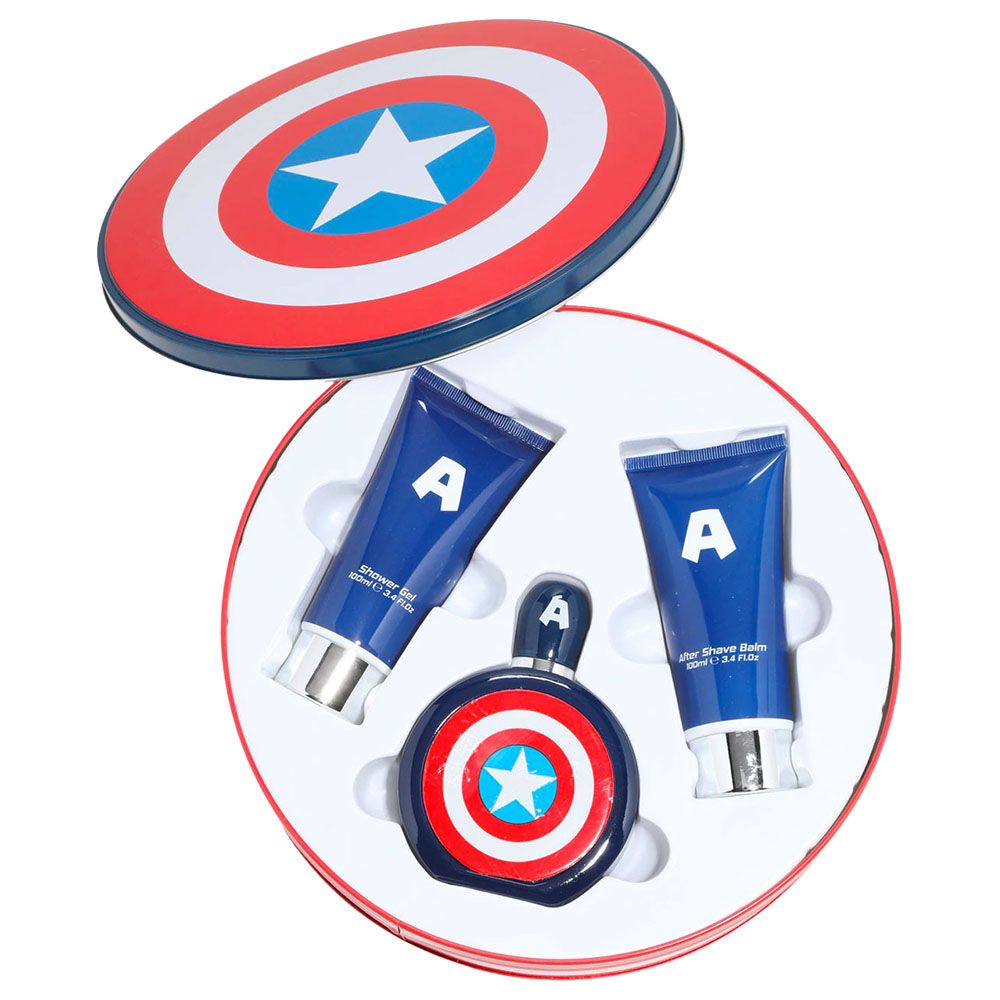 Marvel - Captain America Giftset For Teenage Boys 3pcs