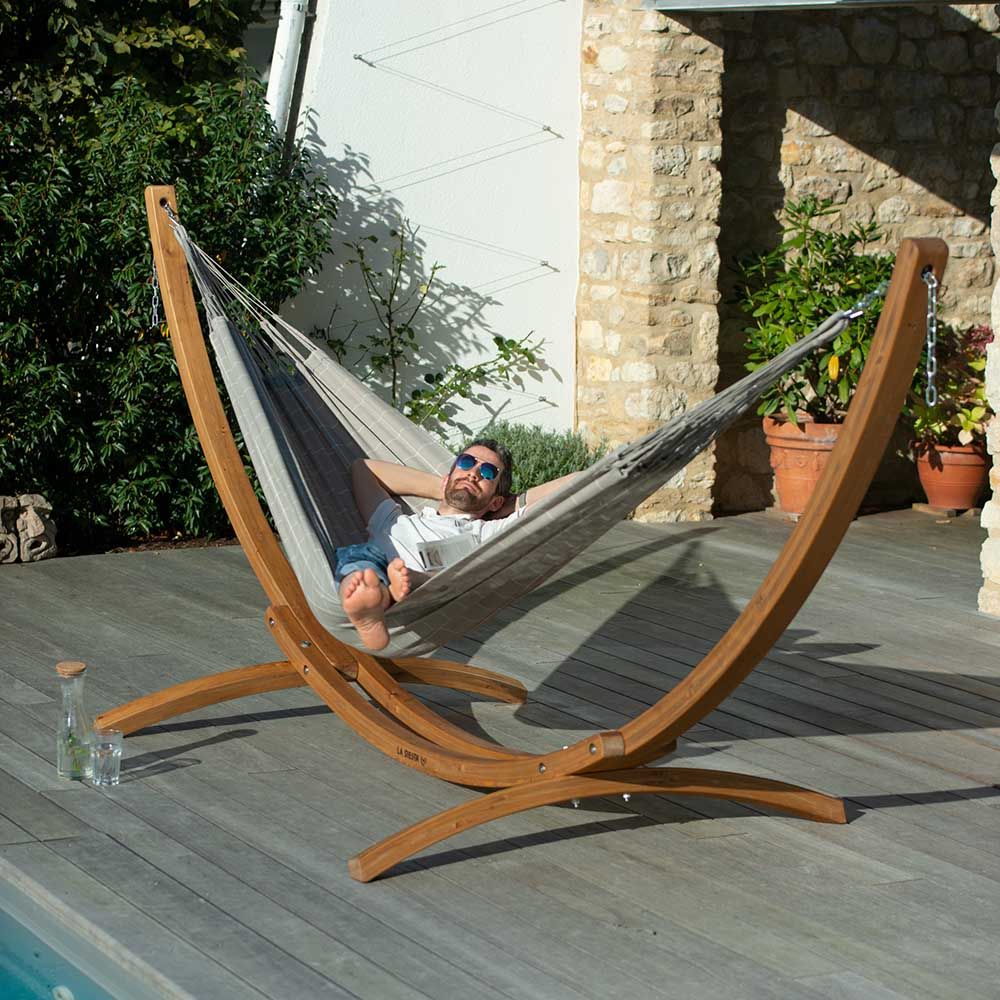 La Siesta - Elipso Larch Stand For Double Hammocks - Brown