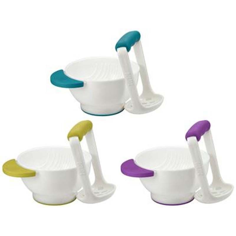 Nuk - Food Masher & Bowl 1pc - Color May Vary