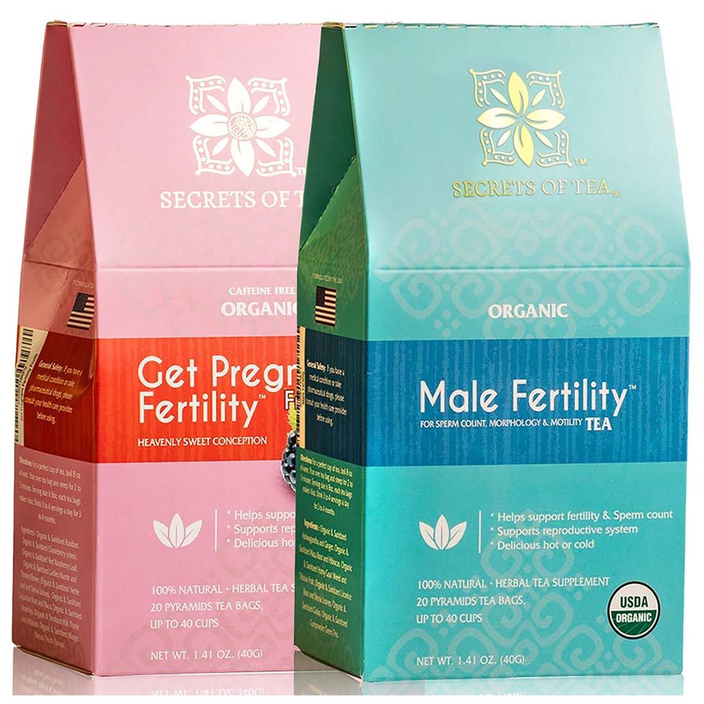 Secrets Of Tea - Peppermint & Fruit Fertility Tea & Men's Fertility Tea