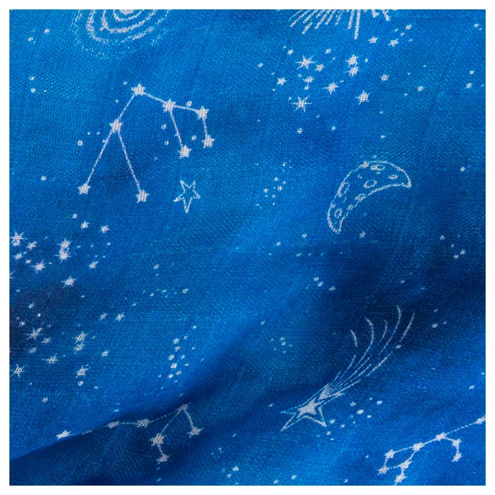 Fancy Fluff - Bamboo Muslin Fitted Cot Sheet - Starry Night