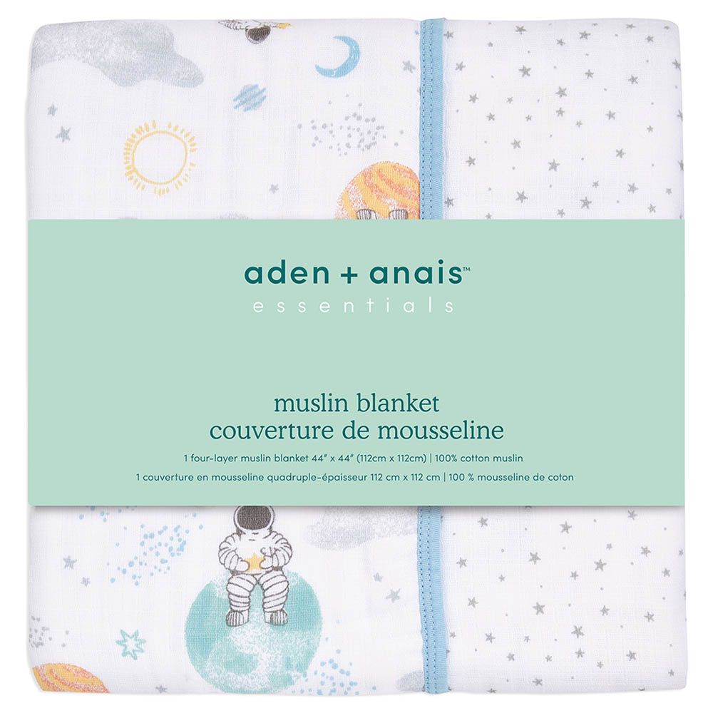 Aden + Anais - Essentials Muslin Blanket - Space Explorers